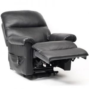 Recliner Chair Restwell Borg Dual Motor in reclining position