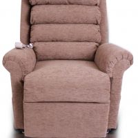 Comfortable brown reclining chair