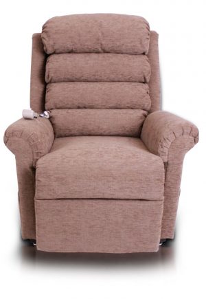 Comfortable brown reclining chair
