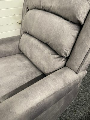 Cumbria Grey Riser Recliner Chair Waterfall Back