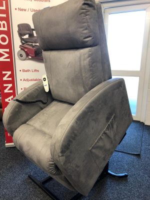 Dove grey riser recliner armchair