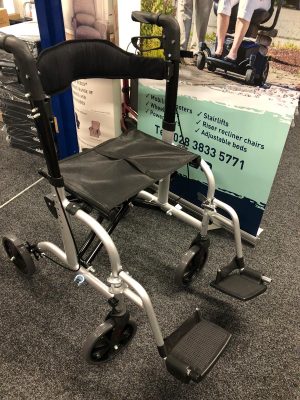 Rollator and Transit Wheelchair 2 in 1