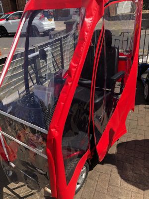 Mobility Scooter Canopy Red