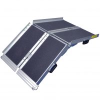 Portable ramp for scooters and wheelchairs