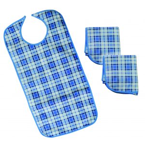 Towelling Bibs for adults used for feeding