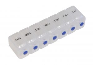 Simple to use way to dispense pills every day