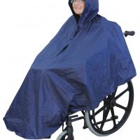 Waterproof Aidapt cape for lady in wheelchair