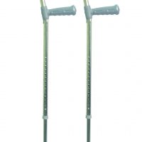Pair of elbow crutches