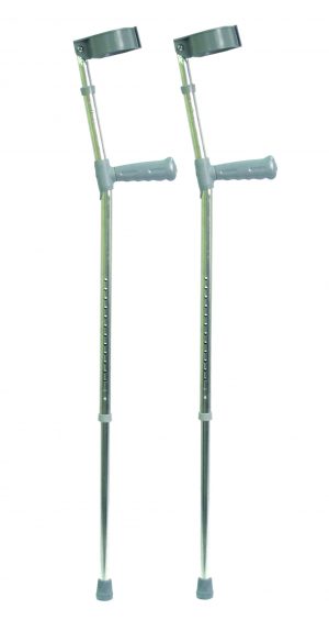 Pair of elbow crutches